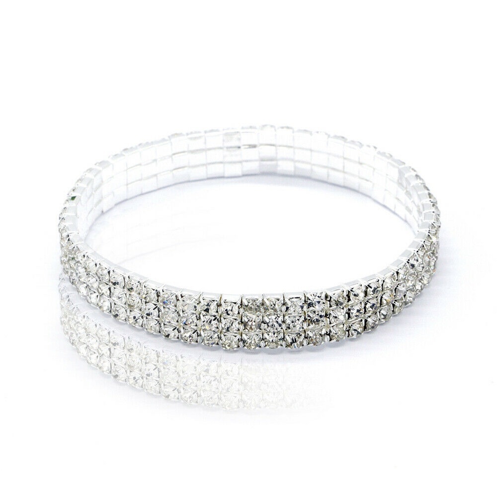 Elastic Bracelets 1 or 2 or 3 ROWS sparkle - Picture 8 of 8